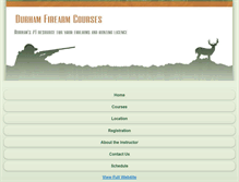 Tablet Screenshot of durhamfirearmcourses.com